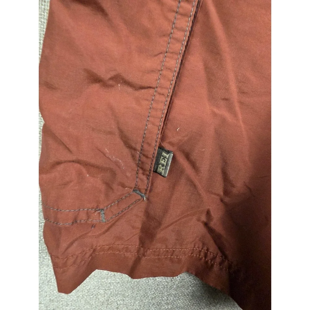 REI Sahara Cargo Shorts Mens XXL Rust Brown Nylon UPF 50+ Hiking Belted 732434